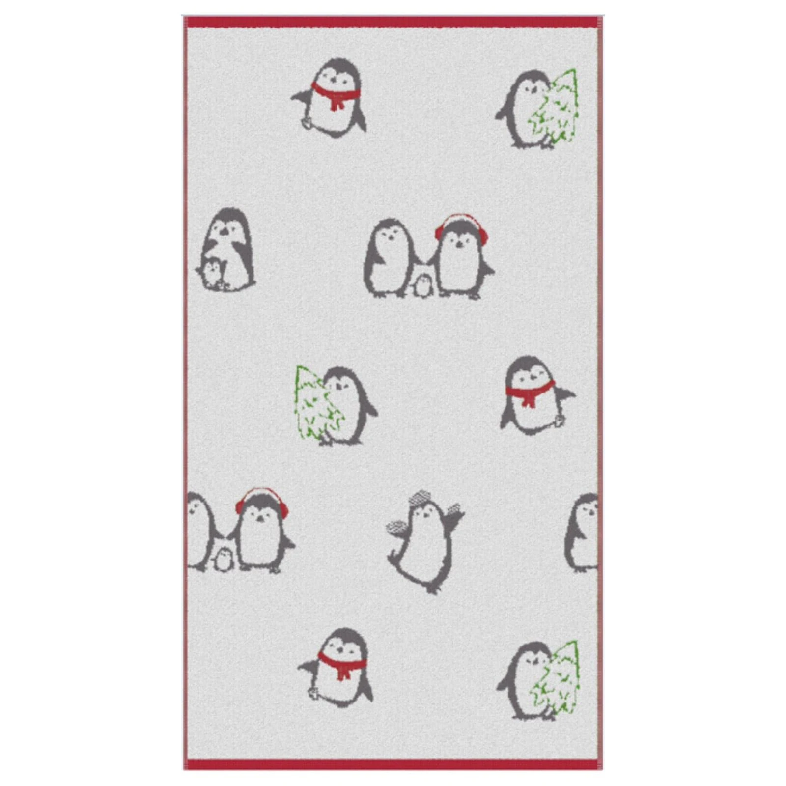 Fusion Penguins 100% Cotton Jacquard Hand Towel Pair 4 Fusion Penguins 100% Cotton Jacquard Hand Towel Pair - Image 3
