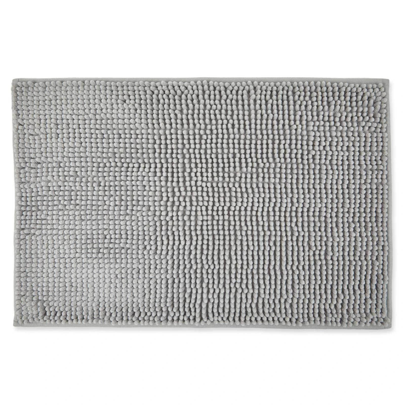 Noodle Non-Slip Chenille Bath Mat Silver 4 Noodle Non-Slip Chenille Bath Mat Silver - Image 2