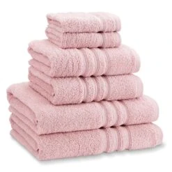 Zero Twist Blush Pink 6 Piece Towel Bale Set