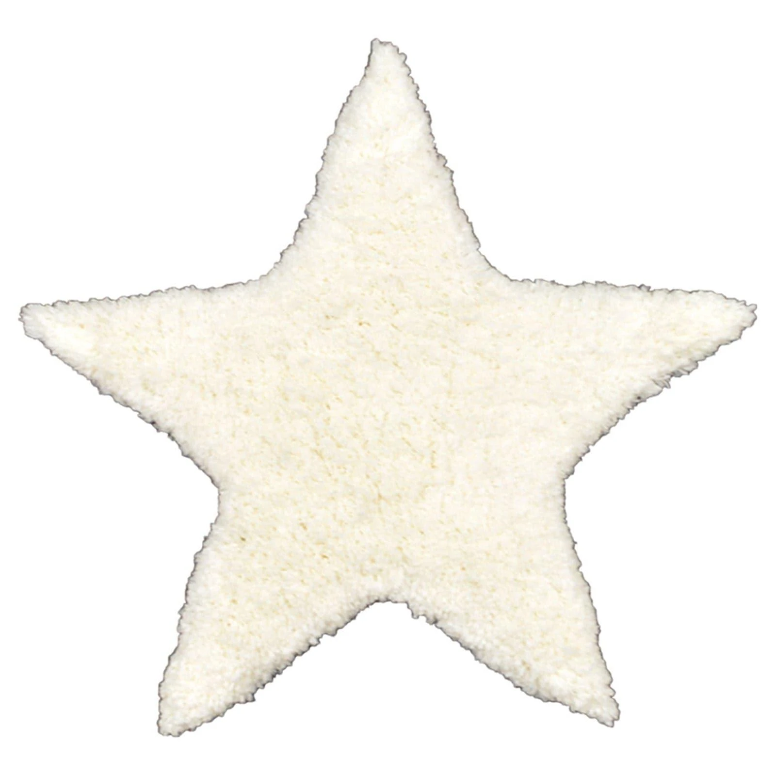 Allure Star Shaped Deep Pile Bath Mat Off-White 4 Allure Star Shaped Deep Pile Bath Mat Off-White - Image 2