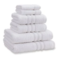Zero Twist White 6 Piece Towel Bale Set