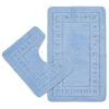 Armoni Bordered Bath & Pedestal Mat Set Blue 1 Armoni Bordered Bath & Pedestal Mat Set Blue -Allure Sales Store 1 9bf4fd5e ea75 43a5 a2db 89ccd34adc7f