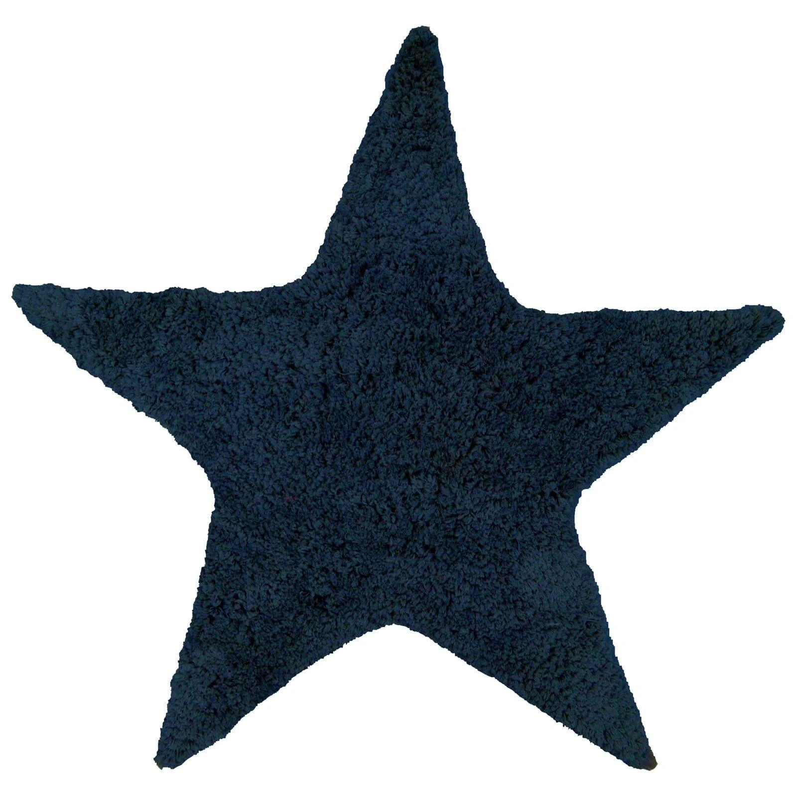 Allure Star Shaped Deep Pile Bath Mat Navy 4 Allure Star Shaped Deep Pile Bath Mat Navy - Image 2