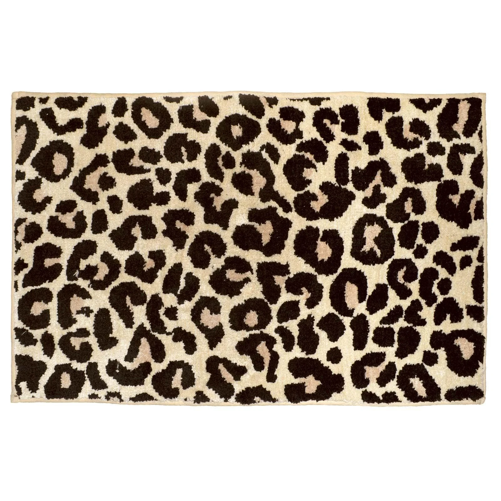 Allure Leopard Print Non-Slip Bath Mat Brown 4 Allure Leopard Print Non-Slip Bath Mat Brown - Image 2