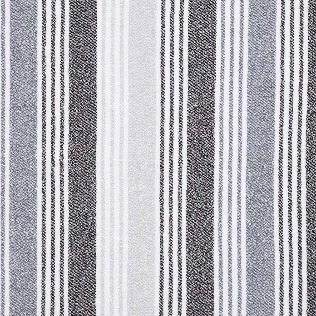 Kelso Stripe 100% Cotton Bath Sheet Pair Charcoal Grey 4 Kelso Stripe 100% Cotton Bath Sheet Pair Charcoal Grey - Image 2