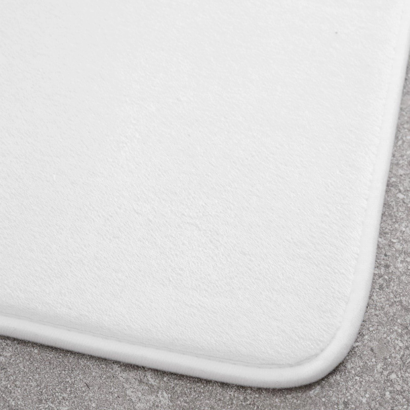 Anti-Bacterial Memory Foam Shower Mat White 4 Anti-Bacterial Memory Foam Shower Mat White - Image 2