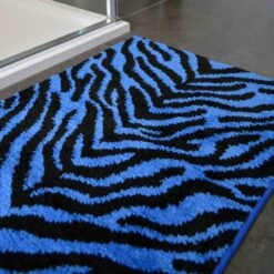 Allure Zebra Print Non-Slip Bath Mat Blue 8 Allure Zebra Print Non-Slip Bath Mat Blue -Allure Sales Store 3 28dc4b4d 1c5c 44ee b4f7 ec8a79059982