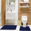 Cotton Loop Twist Bath & Pedestal Mat Set Navy 1 Cotton Loop Twist Bath & Pedestal Mat Set Navy -Allure Sales Store 3 5ecef21e 968d 44f7 b5db 6182dbed3446