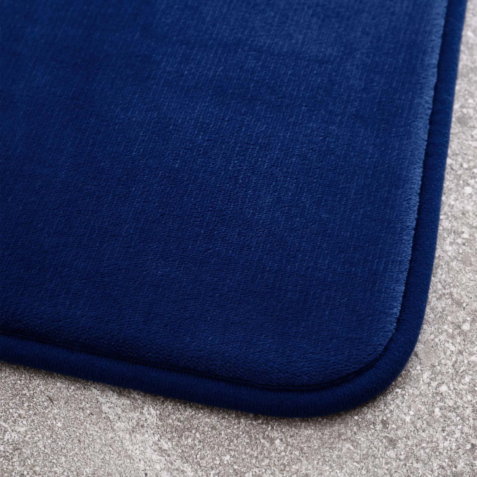 Anti-Bacterial Memory Foam Shower Mat Navy 4 Anti-Bacterial Memory Foam Shower Mat Navy - Image 2