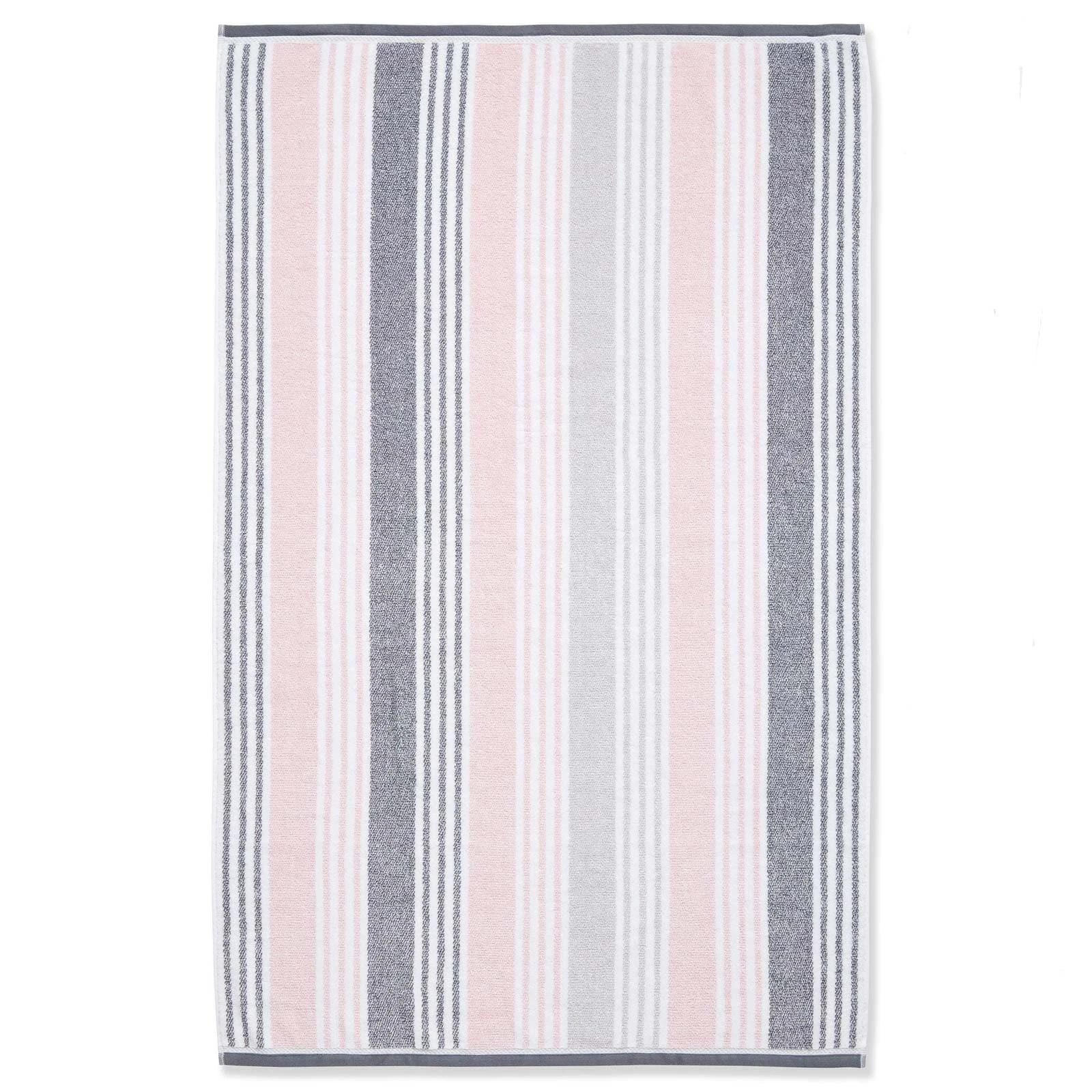 Kelso Stripe 100% Cotton Towel Blush Pink 6 Kelso Stripe 100% Cotton Towel Blush Pink - Image 4