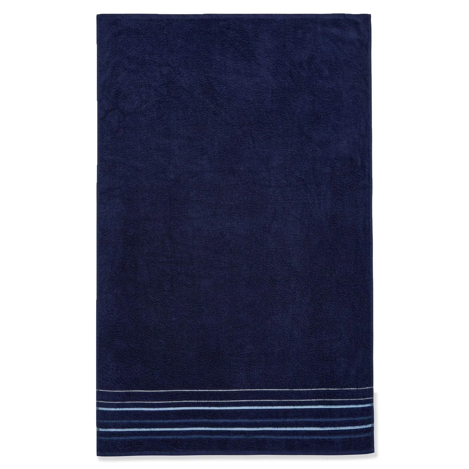 Java Stripe 100% Cotton Towel Navy 6 Java Stripe 100% Cotton Towel Navy - Image 4