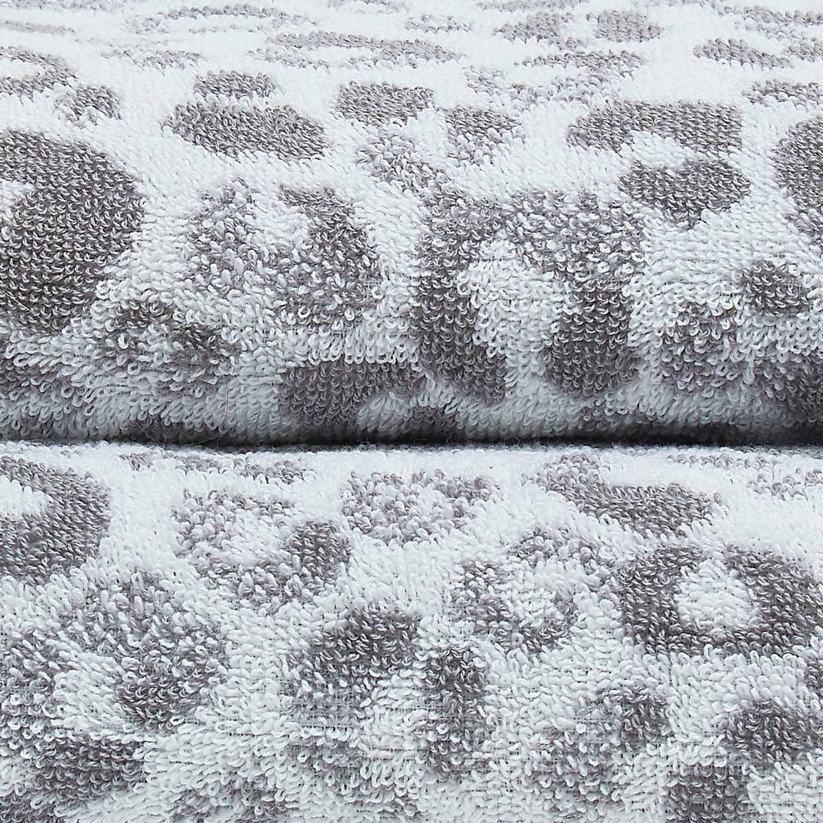 Fusion Animal Print 100% Cotton Jacquard Towel Grey 4 Fusion Animal Print 100% Cotton Jacquard Towel Grey - Image 2