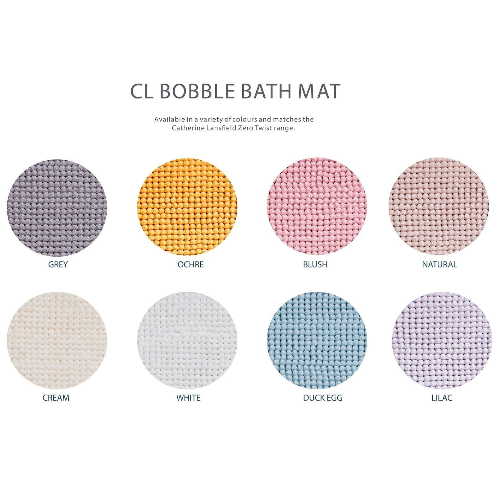 Bobble Textured Bath Mat Duck Egg 5 Bobble Textured Bath Mat Duck Egg - Image 3