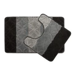Halo Non-Slip Bath & Pedestal Mat Set Black -Allure Sales Store 6cbc4e2d b9df 4c8e 8dae 49501f46d68c