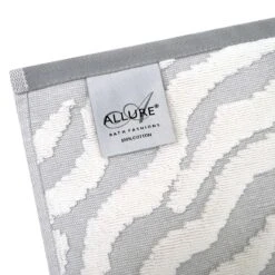 Allure Zebra Jacquard 100% Cotton Luxury Bathroom Towels Grey 16 Allure Zebra Jacquard 100% Cotton Luxury Bathroom Towels Grey -Allure Sales Store 7 d52d3054 cfb3 4737 9c64 7a5cda62cd05