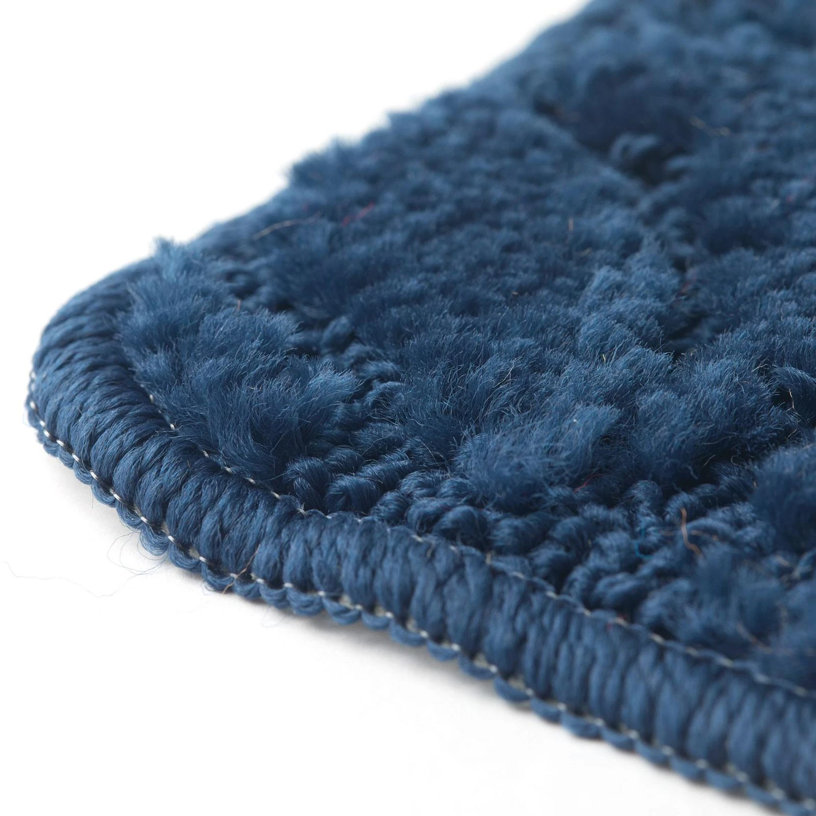 Halo Non-Slip Bath & Pedestal Mat Set Blue 5 Halo Non-Slip Bath & Pedestal Mat Set Blue - Image 3