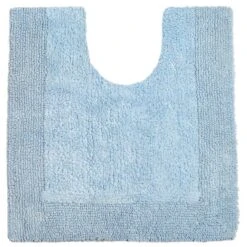 Allure Elegance 100% Cotton Pedestal Mat Baby Blue