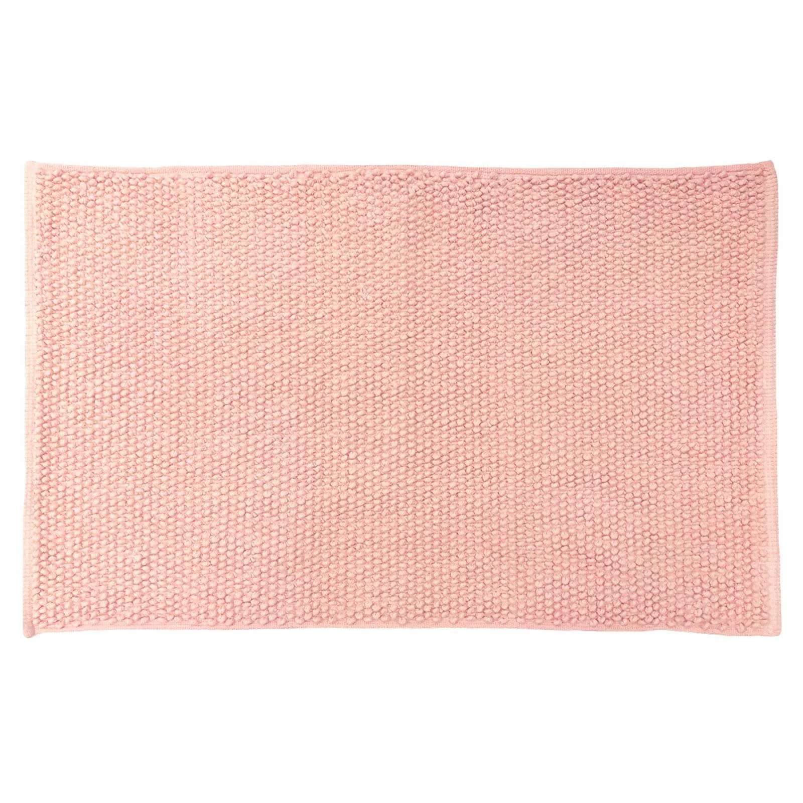 Loft Woven Loop Cotton Bath Mat Blush 4 Loft Woven Loop Cotton Bath Mat Blush - Image 2