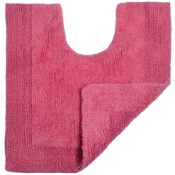 Allure Elegance 100% Cotton Pedestal Mat Cerise