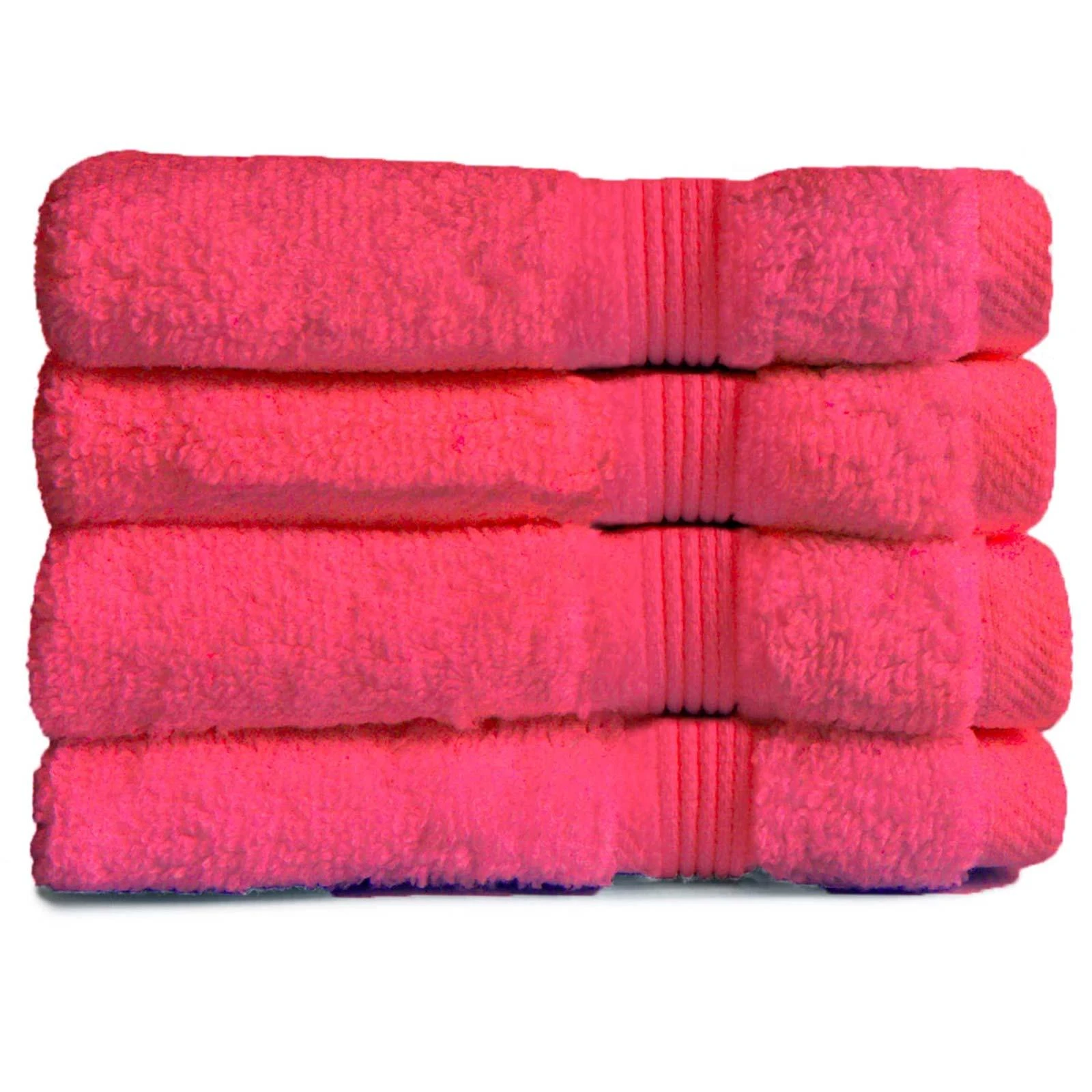 Allure Zero Twist Cerise Egyptian Cotton 4 Piece Face Cloth Set 3 Allure Zero Twist Cerise Egyptian Cotton 4 Piece Face Cloth Set