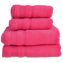Allure Luxury Zero Twist Egyptian Cotton Towel Cerise