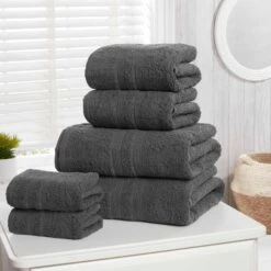 Camden Charcoal 6 Piece Towel Bale Set