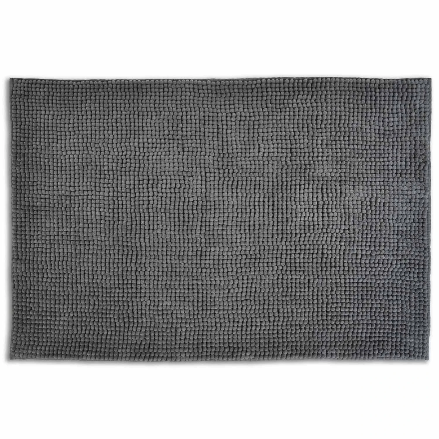 Allure Supersoft Chenille Non-Slip Bath Mat Charcoal 3 Allure Supersoft Chenille Non-Slip Bath Mat Charcoal
