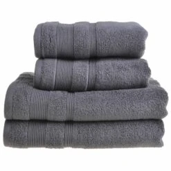 Allure Luxury Zero Twist Egyptian Cotton Towel Charcoal