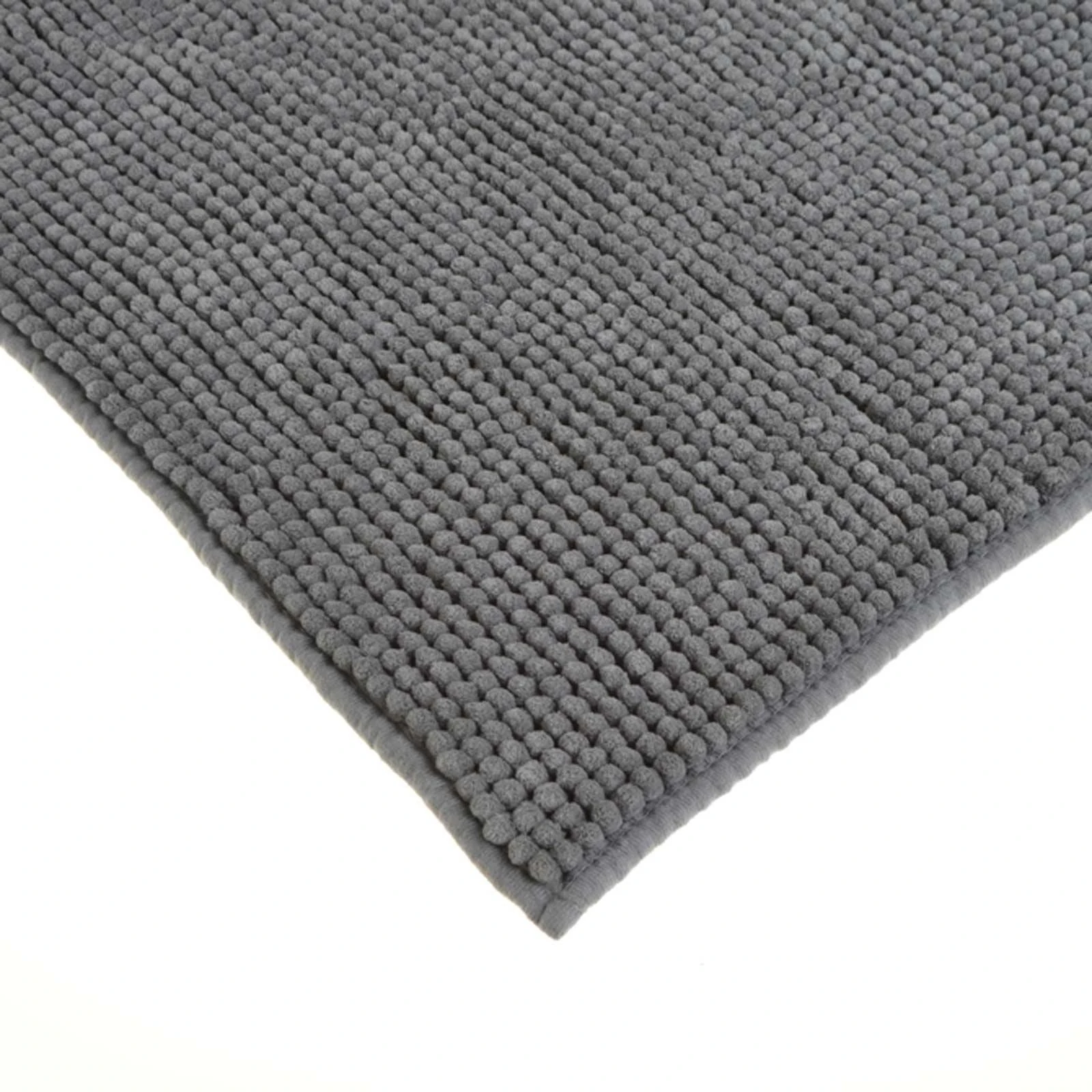 Allure Supersoft Chenille Non-Slip Bath Mat Charcoal 4 Allure Supersoft Chenille Non-Slip Bath Mat Charcoal - Image 2