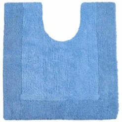 Allure Elegance 100% Cotton Pedestal Mat Cornish Blue