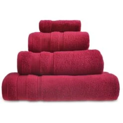 Allure Super Soft Zero Twist Cranberry 100% Egyptian Cotton Towels