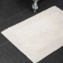 Allure Elegance Large 100% Cotton Bath Mat Cream -Allure Sales Store cream 4 44899d2d a9dd 49eb 8e0b 4e6e748600ac