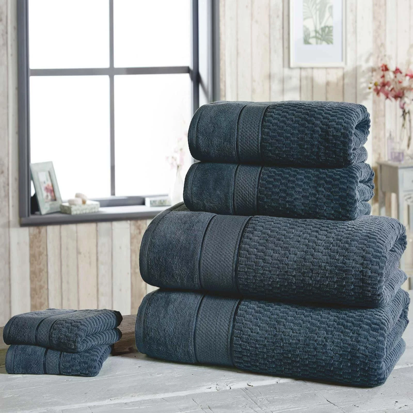 Royal Velvet Denim 6 Piece Towel Bale Set 3 Royal Velvet Denim 6 Piece Towel Bale Set