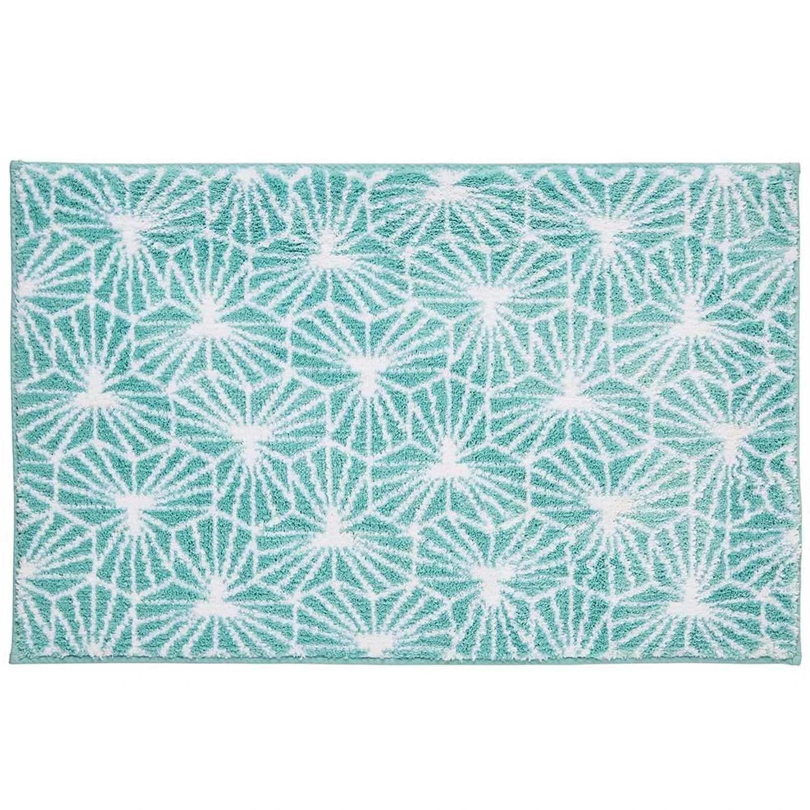 Allure Madrid Geometric Non-Slip Bath Mat Duck Egg 4 Allure Madrid Geometric Non-Slip Bath Mat Duck Egg - Image 2