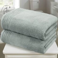 So Soft Duck Egg 2 Piece Bath Sheet Towel Set