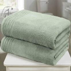 So Soft Sea Green 2 Piece Bath Sheet Towel Set