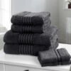 Windsor 100% Cotton 6 Piece Towel Bale Grey 1 Windsor 100% Cotton 6 Piece Towel Bale Grey -Allure Sales Store grey 6