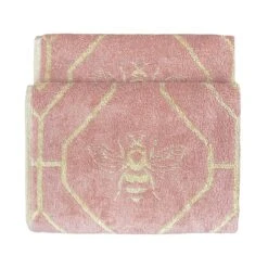 Furn Bee Deco Geometric Cotton Jacquard Towels Blush 8 Furn Bee Deco Geometric Cotton Jacquard Towels Blush -Allure Sales Store hand 1