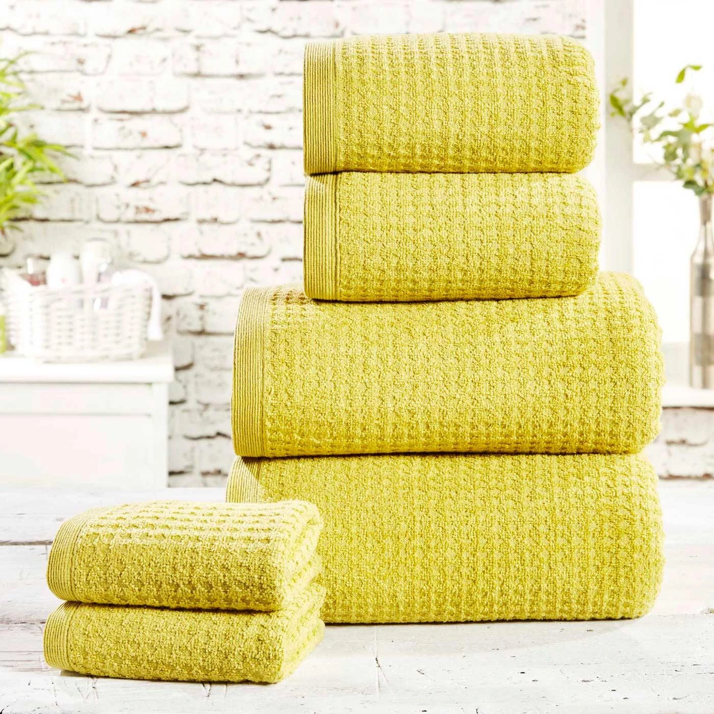 Waffle Jive 6 Piece Towel Bale Set 3 Waffle Jive 6 Piece Towel Bale Set