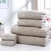 Retreat 100% Cotton 6 Piece Towel Bale Latte 2 Retreat 100% Cotton 6 Piece Towel Bale Latte -Allure Sales Store latte 6