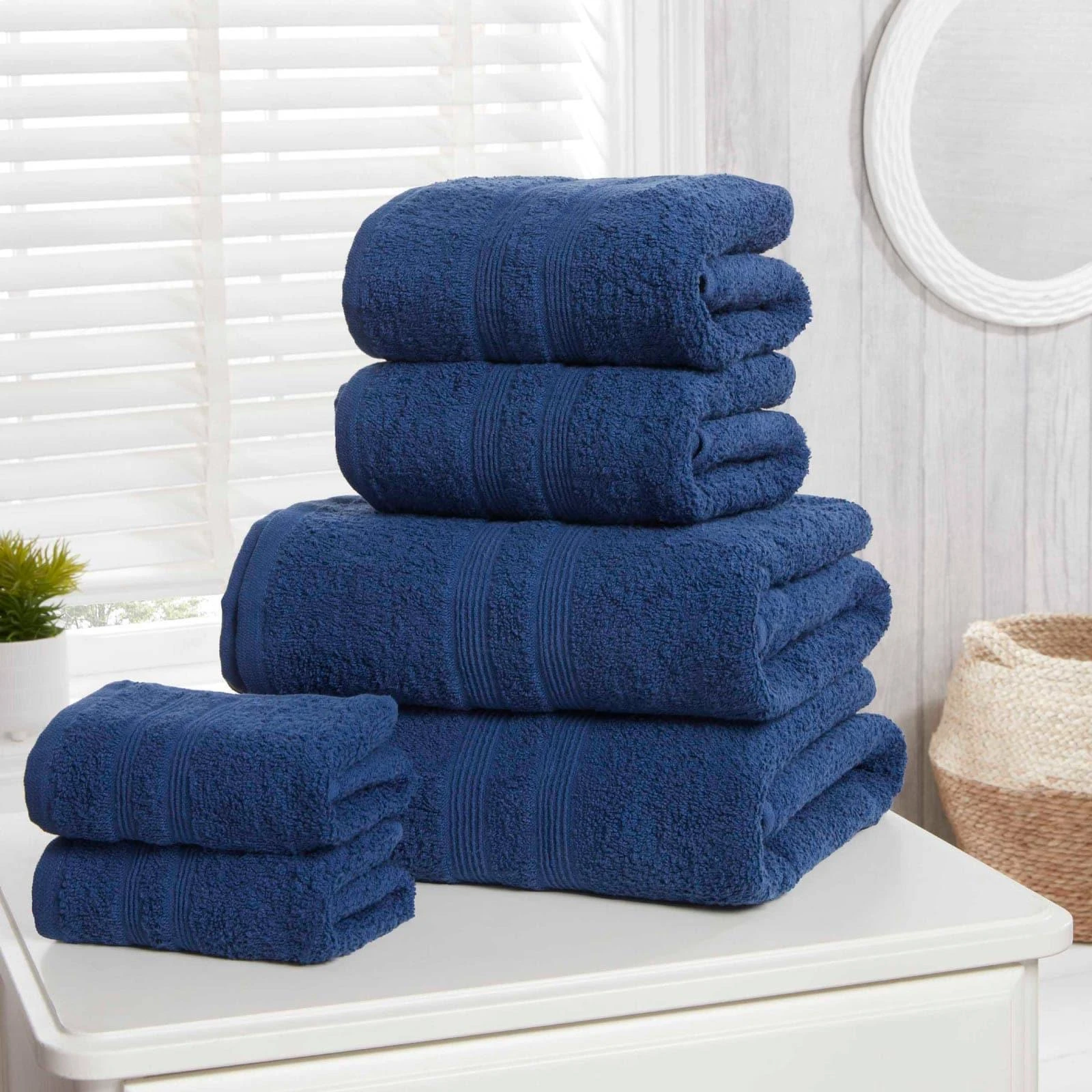 Camden Midnight Blue 6 Piece Towel Bale Set 3 Camden Midnight Blue 6 Piece Towel Bale Set