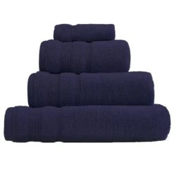 Allure Super Soft Zero Twist Navy 100% Egyptian Cotton Towels