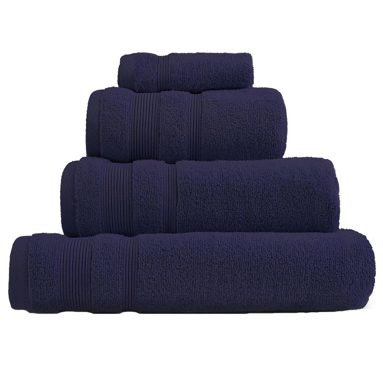 Allure Super Soft Zero Twist Navy 100% Egyptian Cotton Towels 3 Allure Super Soft Zero Twist Navy 100% Egyptian Cotton Towels