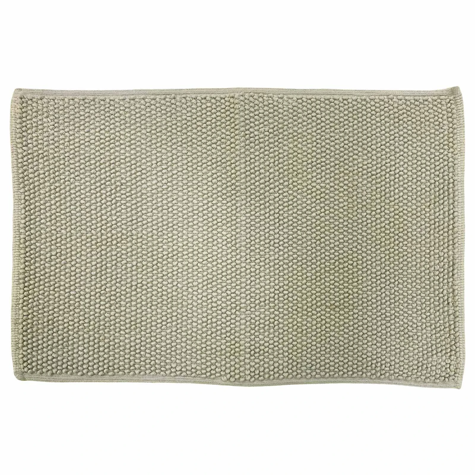 Loft Woven Loop Cotton Bath Mat Oatmeal 4 Loft Woven Loop Cotton Bath Mat Oatmeal - Image 2