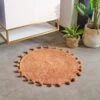 Furn Circle Pom Pom Cotton Bath Mat Pecan 1 Furn Circle Pom Pom Cotton Bath Mat Pecan -Allure Sales Store pecan 2