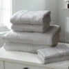 Windsor 100% Cotton 6 Piece Towel Bale Silver 1 Windsor 100% Cotton 6 Piece Towel Bale Silver -Allure Sales Store silver 6