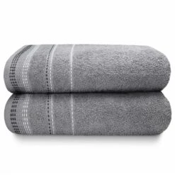 Berkley Grey 2 Piece Bath Sheet Towel Set