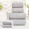 Waffle Storm 6 Piece Towel Bale Set 2 Waffle Storm 6 Piece Towel Bale Set -Allure Sales Store storm 6piece