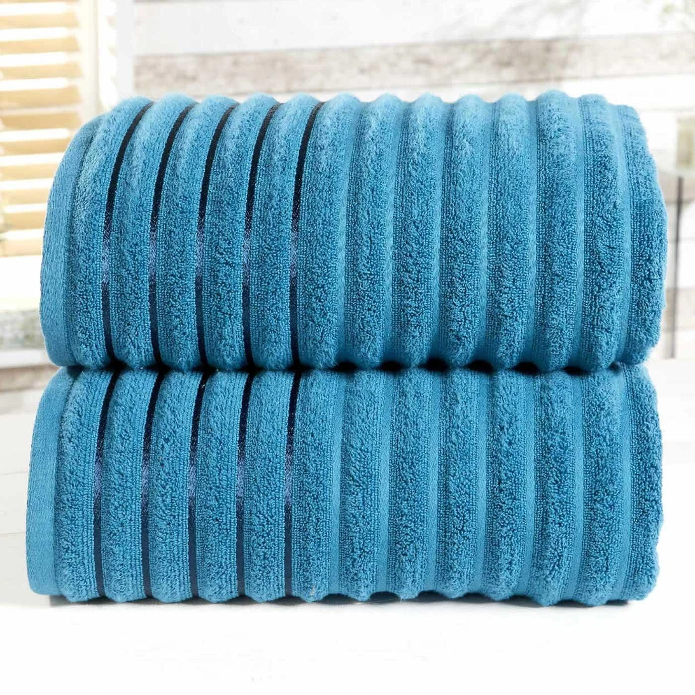 Ribbed Teal 2 Piece Bath Sheet Towel Set 3 Ribbed Teal 2 Piece Bath Sheet Towel Set
