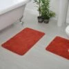 Allure Luxury Microfibre Non-Slip Pedestal Mat Terracotta -Allure Sales Store terracotta 4 77fe037c 0e17 4008 8058 8a724aa519c5